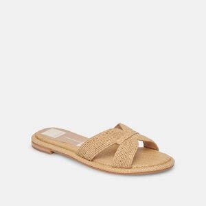 Dolce Vita Atomic Wide Sandals Lt White Raffia